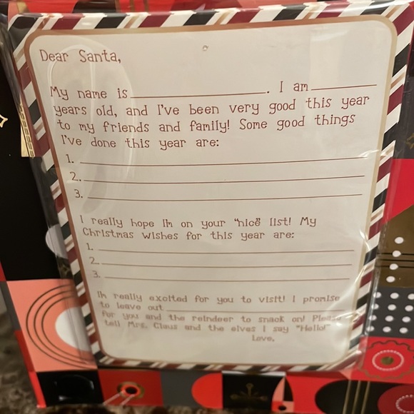 FAO Schwarz Santa Mailbox and Stationary Set New in Box - Picture 5 of 5